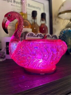 Bath & Body Works Light Up Pink Flamingo Candle Holder